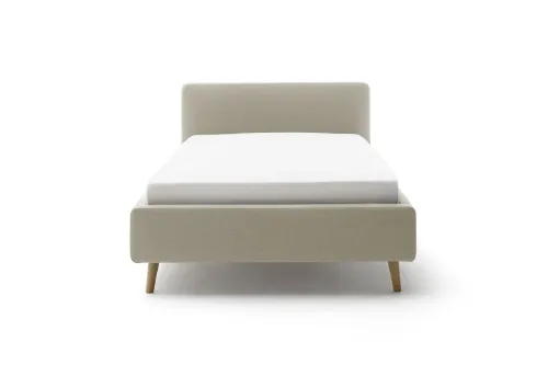 Polsterbett Mattis | taupe | 140 x 200 cm | ohne Lattenrost & Bettkasten