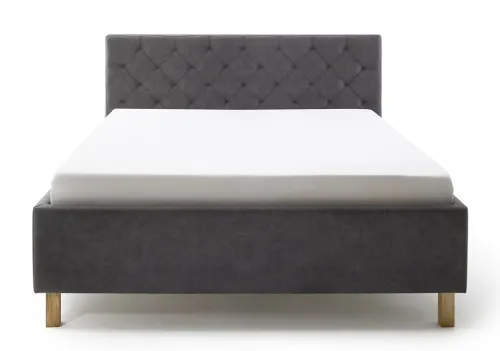 Polsterbett San Remo inkl. Bettkasten | anthrazit | 180 x 200 cm