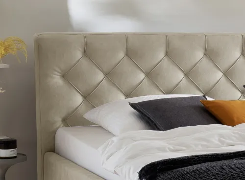 Polsterbett San Remo inkl. Bettkasten | beige | 160/180 x 200 cm | verschiedene Größen