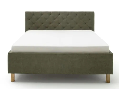 Polsterbett San Remo inkl. Bettkasten | grün | 160/180 x 200 cm | verschiedene Größen
