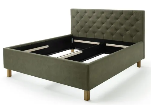 Polsterbett San Remo inkl. Bettkasten | grün | 160/180 x 200 cm | verschiedene Größen