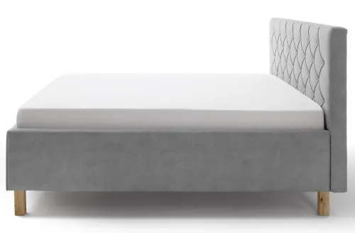 Polsterbett San Remo inkl. Bettkasten | hellgrau | 160/180 x 200 cm | verschiedene Größen