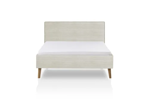Polsterbett Twister | Cord | beige | 140 x 200 cm