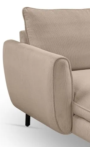 Polstersofa Toronto U-Form rechts | 202cm | Webstoff | beige