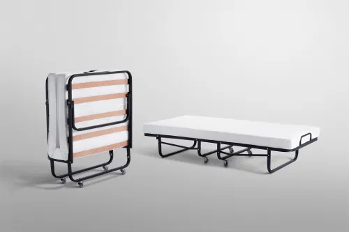 Raumsparbett Book | inkl. Matratze | schwarz | 80x190