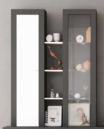 Regalschrank Highboard Orion | anthrazit grau