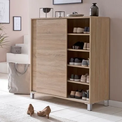 Schiebetürenschrank Sonoma | mit 2 Türen | braun