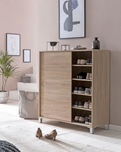Schiebetürenschrank Sonoma | mit 2 Türen | braun