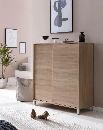 Schiebetürenschrank Sonoma | mit 2 Türen | braun