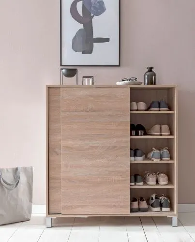 Schiebetürenschrank Sonoma | mit 2 Türen | braun