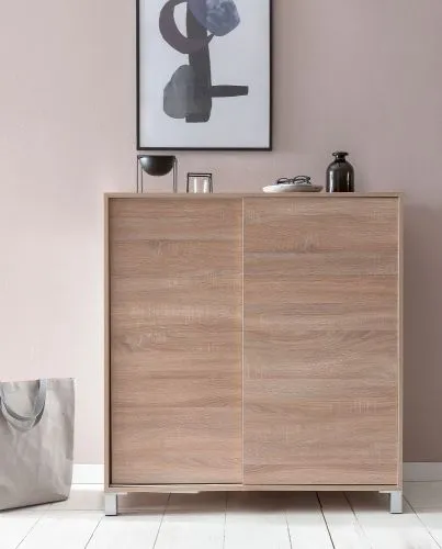 Schiebetürenschrank Sonoma | mit 2 Türen | braun