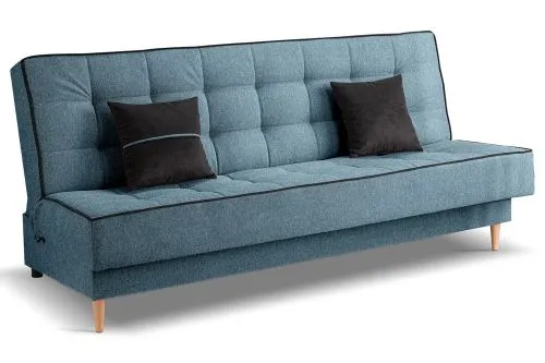Schlafsofa 3-Sitzer Bono | 199cm | Strukturstoff | blau