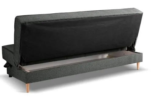 Schlafsofa 3-Sitzer Bono | 199cm | Strukturstoff | grau