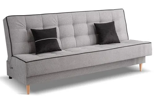 Schlafsofa 3-Sitzer Bono | 199cm | Strukturstoff | hellgrau
