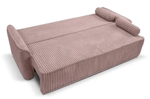 Schlafsofa 3-Sitzer Grubs | 225cm | Cord | rosa