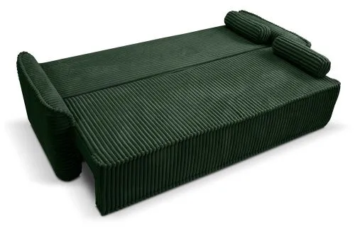 Schlafsofa 3-Sitzer Grubs | 225cm | Cord | smaragdgrün