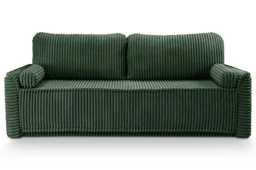 Schlafsofa 3-Sitzer Grubs | 225cm | Cord | smaragdgrün