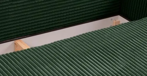 Schlafsofa 3-Sitzer Grubs | 225cm | Cord | smaragdgrün