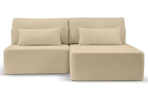Schlafsofa Amsterix L-Form rechts | 213cm | Cord | beige
