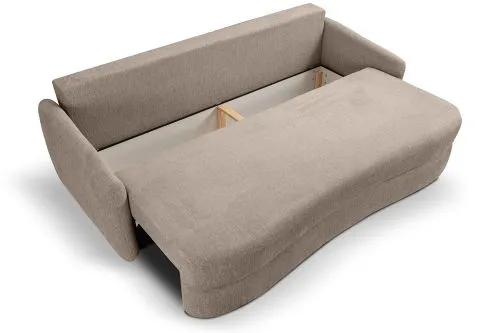 Schlafsofa Diana 3-Sitzer | 231cm | Strukturstoff | beige