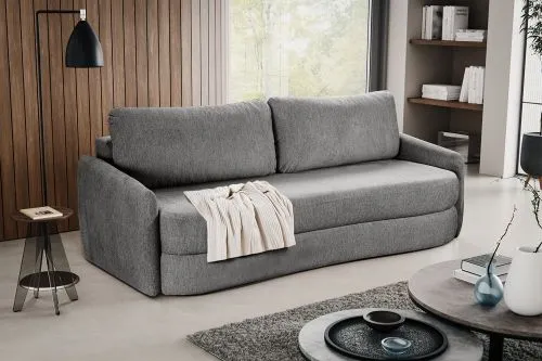 Schlafsofa Diana 3-Sitzer | 231cm | Strukturstoff | grau