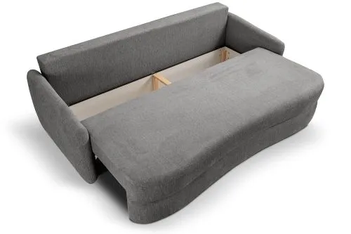 Schlafsofa Diana 3-Sitzer | 231cm | Strukturstoff | grau