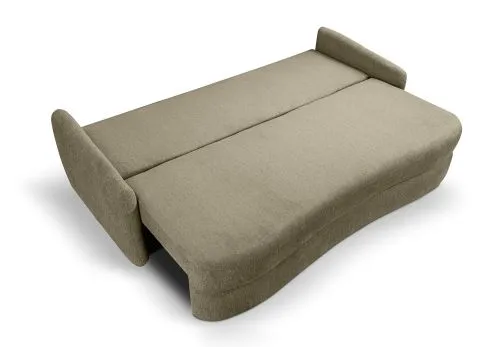 Schlafsofa Diana 3-Sitzer | 231cm | Strukturstoff | grün