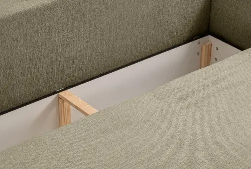 Schlafsofa Diana 3-Sitzer | 231cm | Strukturstoff | grün