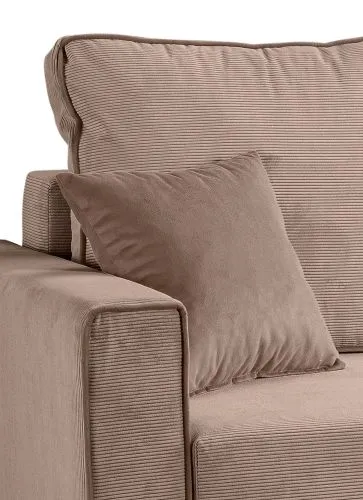 Schlafsofa Marti L-Form rechts | 230cm | Cord | altrosa