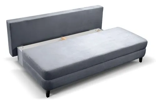 Schlafsofa Sorto 2,5-Sitzer | 200cm | Cord | blau-grau