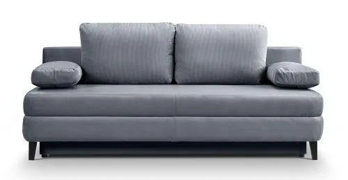 Schlafsofa Sorto 2,5-Sitzer | 200cm | Cord | blau-grau