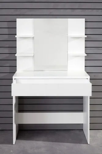 Schminktisch Basix mit Spiegel | weiß | 85 x 140
