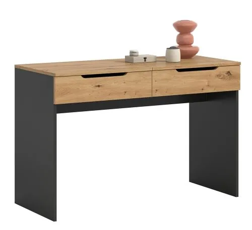 Schminktisch Canu mit Spiegel | grau / Artisan Eiche