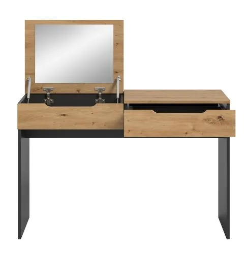 Schminktisch Canu mit Spiegel | grau / Artisan Eiche