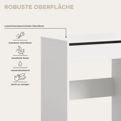 Schminktisch Canu mit Spiegel | weiß