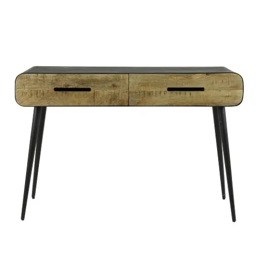 Schminktisch Kyo | mit Schubkästen | Mango massiv | weiß Antik