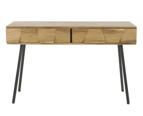 Schminktisch Malvine | mit 2 Schubkästen | Akazie massiv | naturell