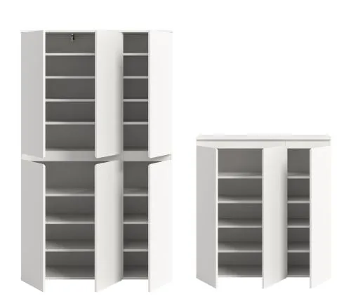 Schrankkombination Scarpa 2 | 2-teilig | weiß