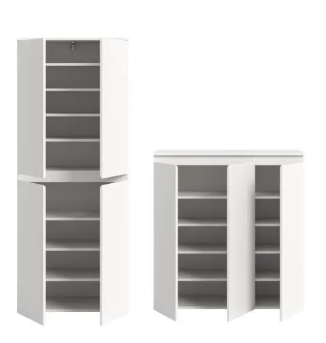 Schrankkombination Scarpa | 2-teilig | weiß