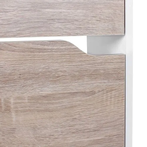 Schuhschrank Schuhkipper Vera | mit Klappen | Sonoma / weiß