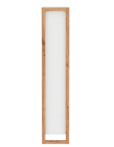 Schuhkipper Denver | mit Klappen | weiß / Artisan Eiche