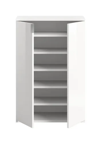 Schuhkommode Projekt X | weiß Hochglanz
