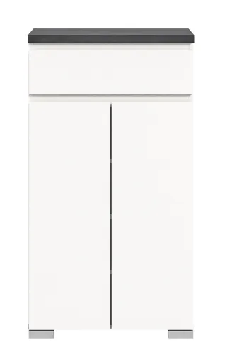 Schuhkommode Shoelove mit Schubkasten | weiß / Industrial grau | verschiedene Größen