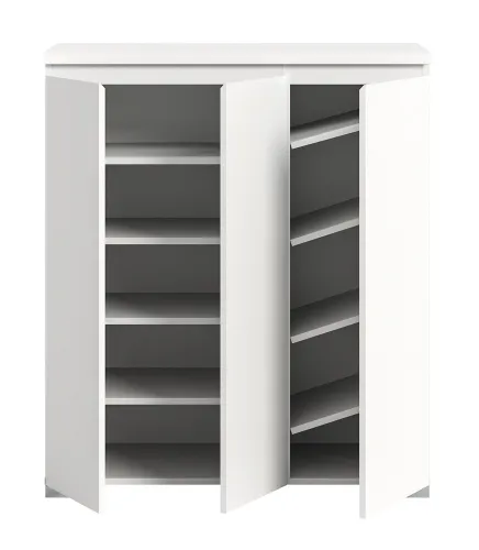 Schuhkommode Shoelove mit Schubkasten | weiß | mit Beleuchtung 95 cm x 109 cm x 40 cm