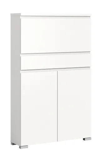 Schuhkommode Shoelove mit Schubkasten | weiß | mit Beleuchtung 95 cm x 151 cm x 27 cm