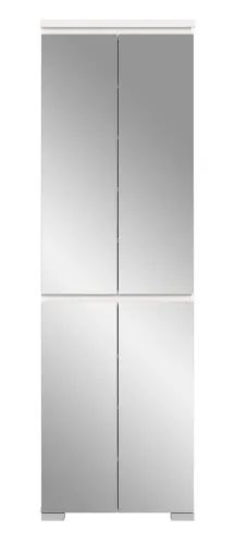 Schuhkommode Shoelove mit Schubkasten | weiß | ohne Beleuchtung 60 cm x 193 cm x 40 cm