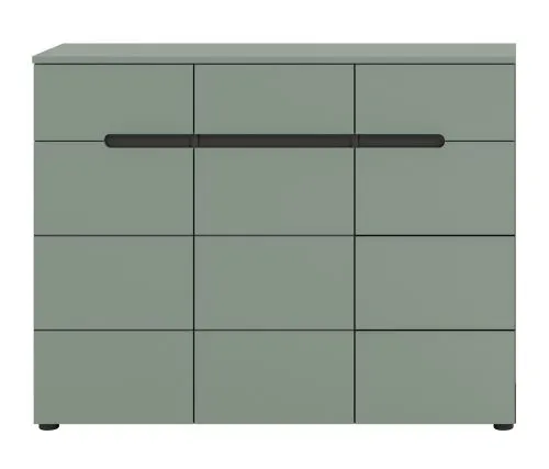 Schuhschrank Canu | Smoke Green / Basalt grau