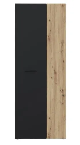 Schuhschrank Drehtürenschrank Net106 | 2-türig | schwarz / Artisan Eiche