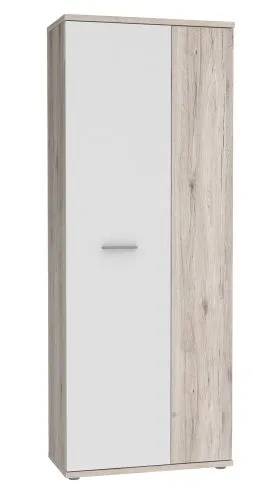 Schuhschrank Drehtürenschrank Net106 | 2-türig | weiß / Sandeiche