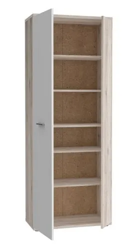 Schuhschrank Drehtürenschrank Net106 | 2-türig | weiß / Sandeiche